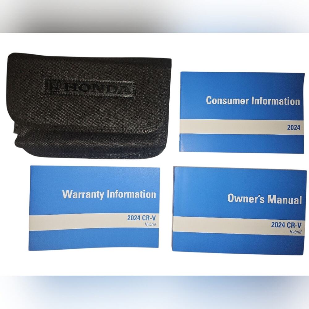 Honda 2024 CRV Car Manual Car Book Car Audio System with Black Case